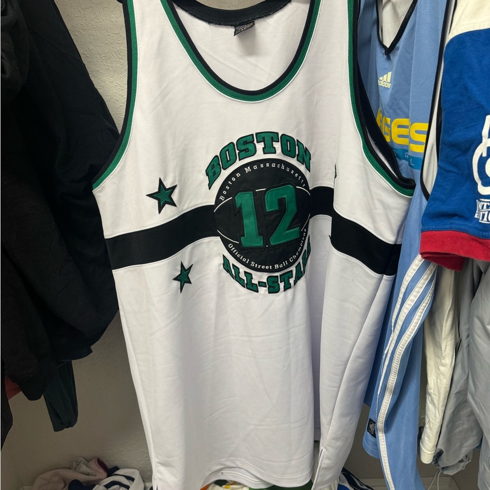 Boston All-Star White and Green Tank Top